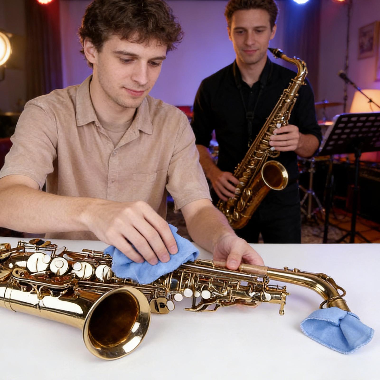 Clarinet Care Kit - طقم قماش تنظيف الساكسفون من قطعتين،