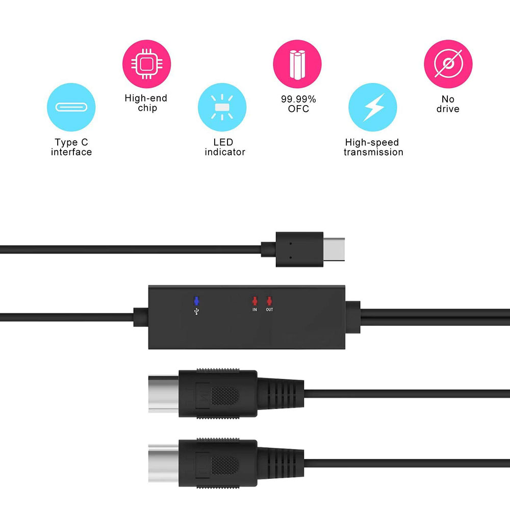 كابل On-The-Go Midi Hub Type-C - مراجعة Audio Music Hub وسعره