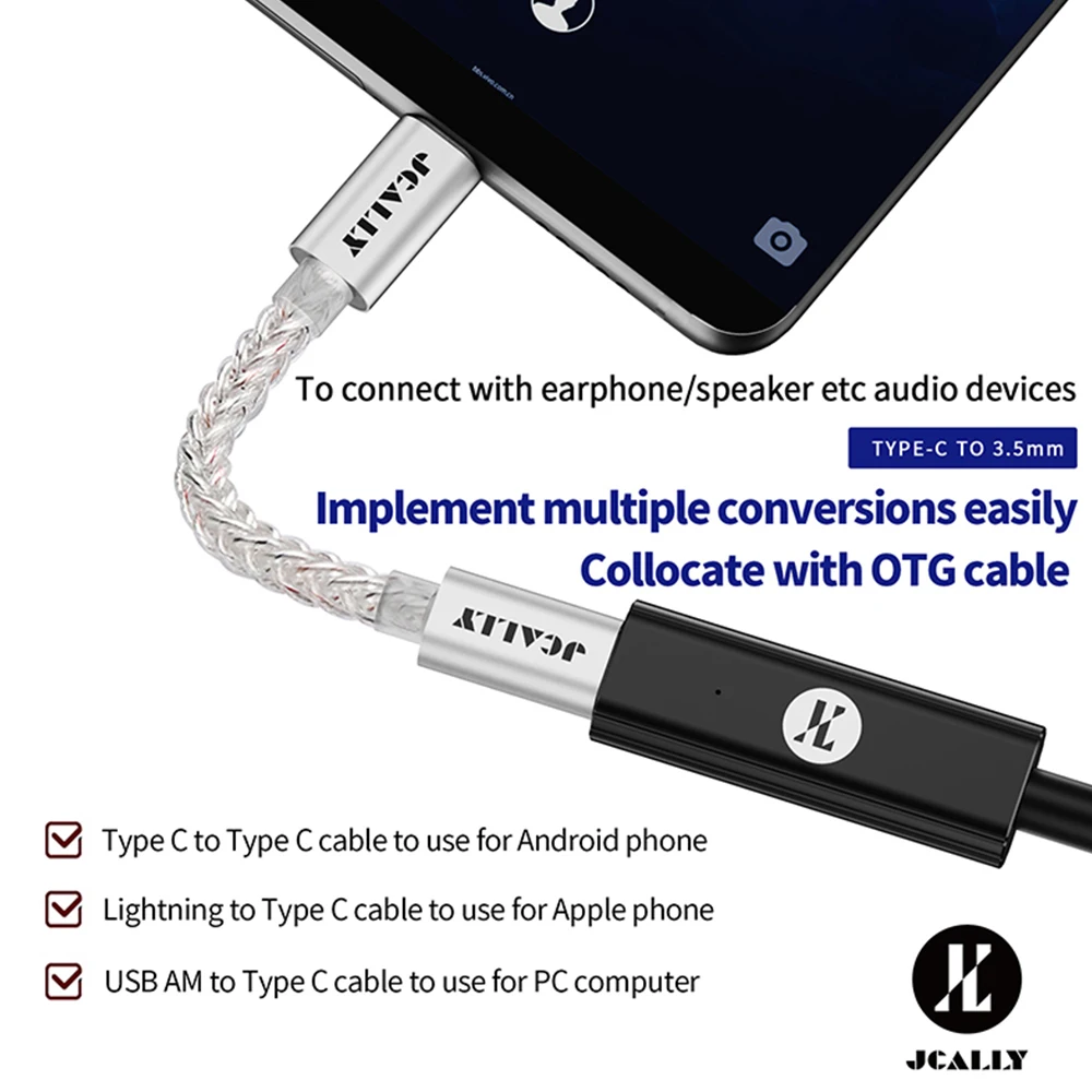 مضخم صوت محمول JCALLY AP7 - شر - مراجعة Headphone Amplifier Dac وسعره