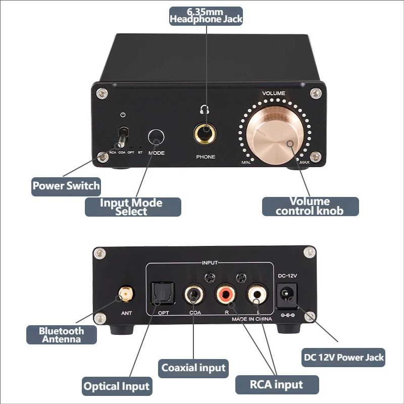 مضخم صوت YJCO A938 DAC Hifi لس - مراجعة Headphone Amplifier Dac وسعره