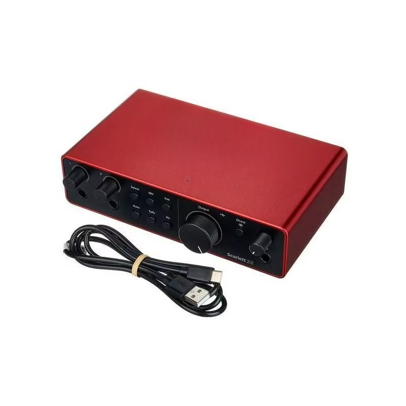 بطاقة صوت فورستر سكارليت 2i2 ك - مراجعة Audio Music Recording وسعره
